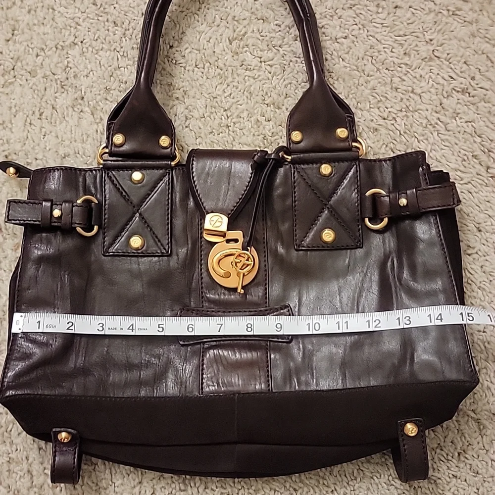 📍Rare |Vintage | Francesco Biasia | Leather & Suede East West Style Bag - Picture 15 of 16
